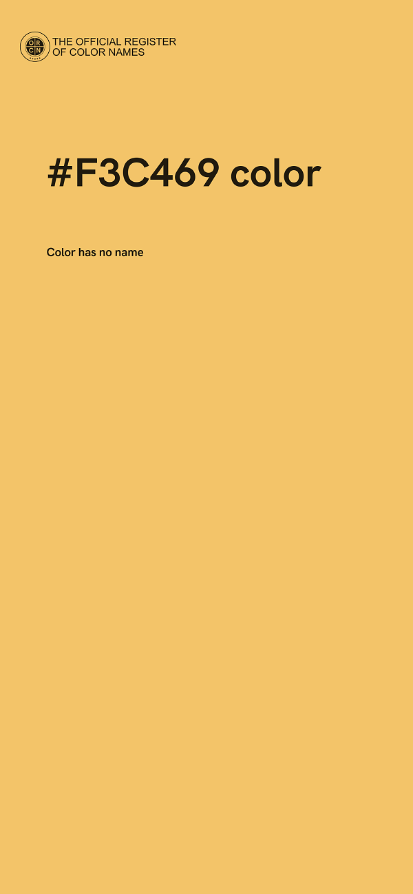 #F3C469 color image