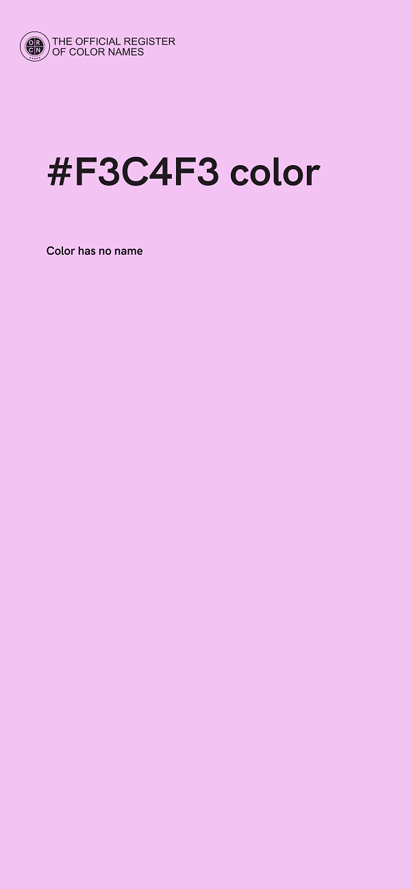#F3C4F3 color image