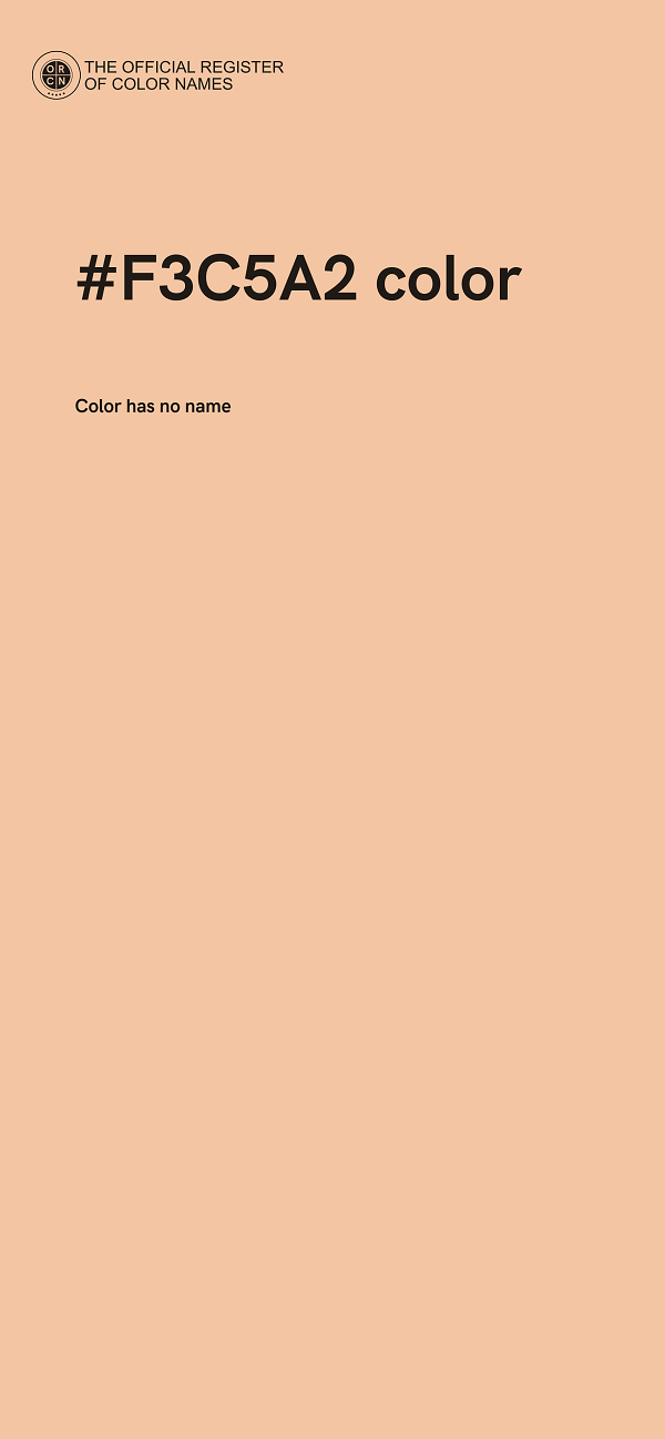 #F3C5A2 color image