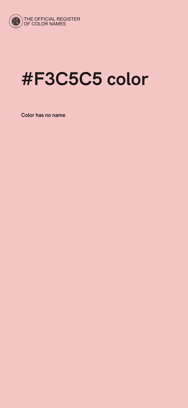 #F3C5C5 color image