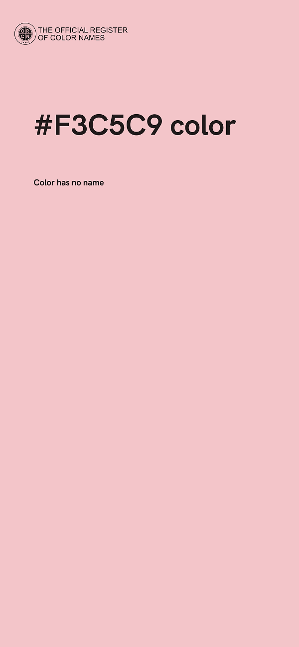#F3C5C9 color image
