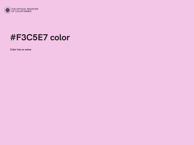 #F3C5E7 color image