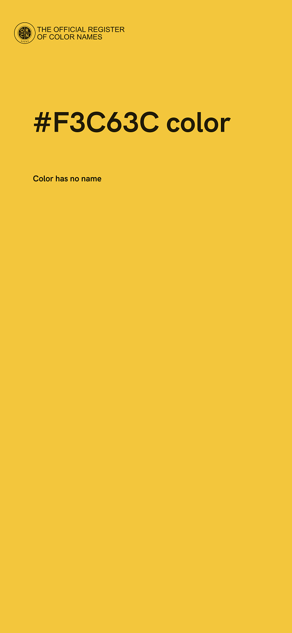 #F3C63C color image