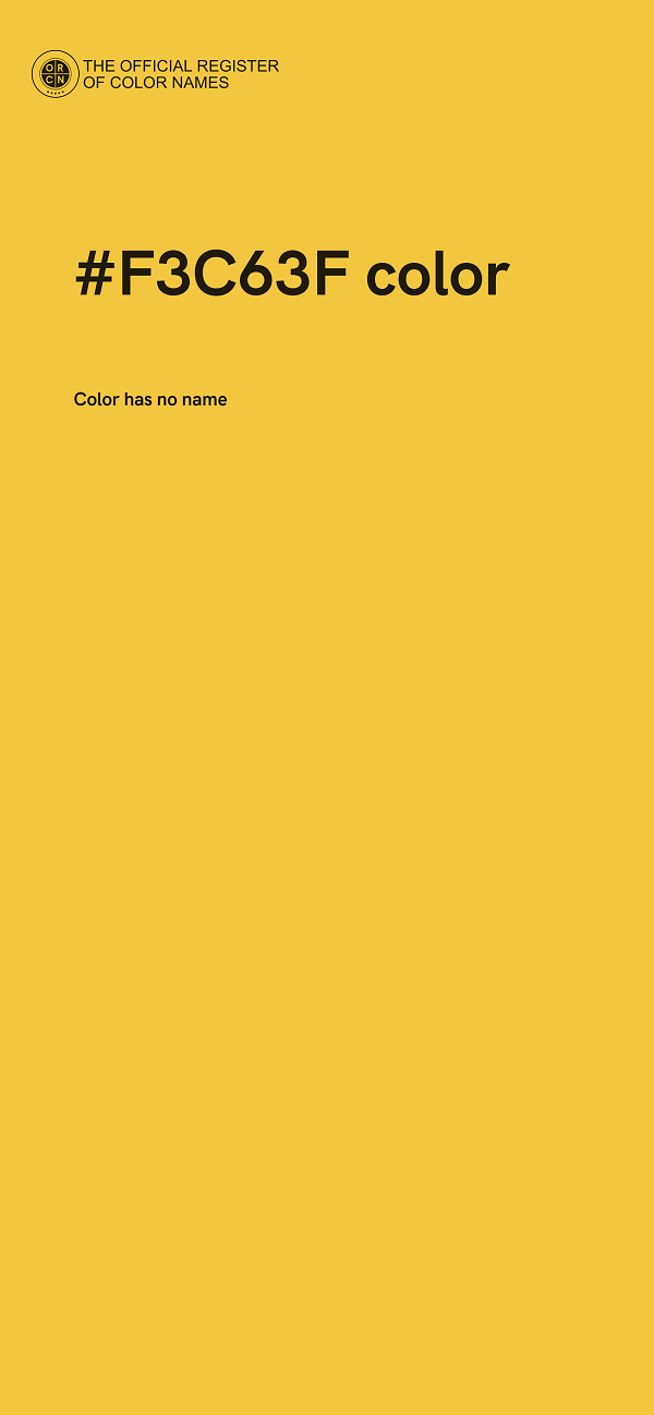 #F3C63F color image