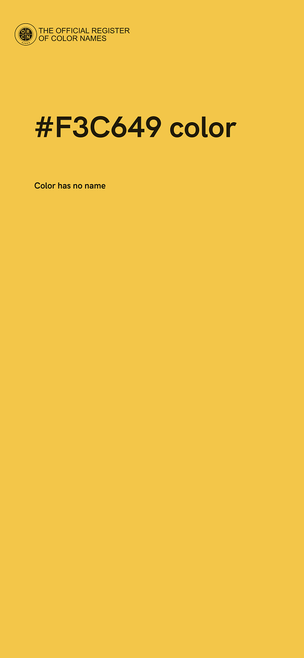 #F3C649 color image
