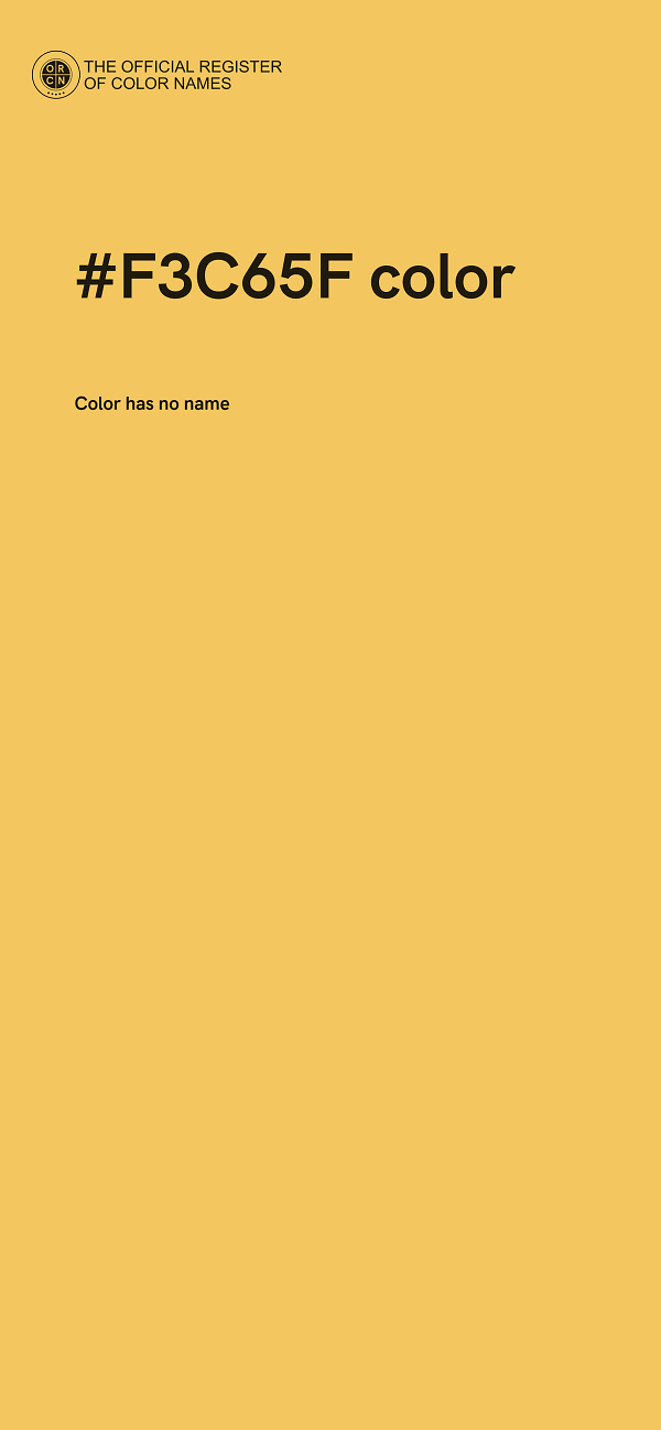 #F3C65F color image