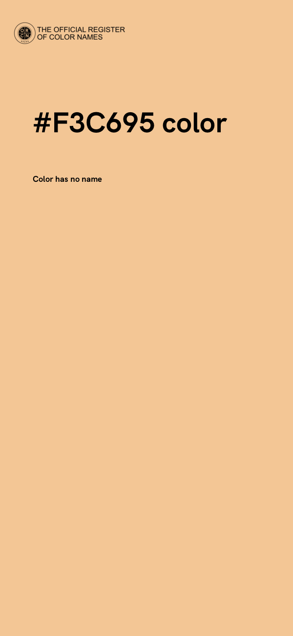 #F3C695 color image