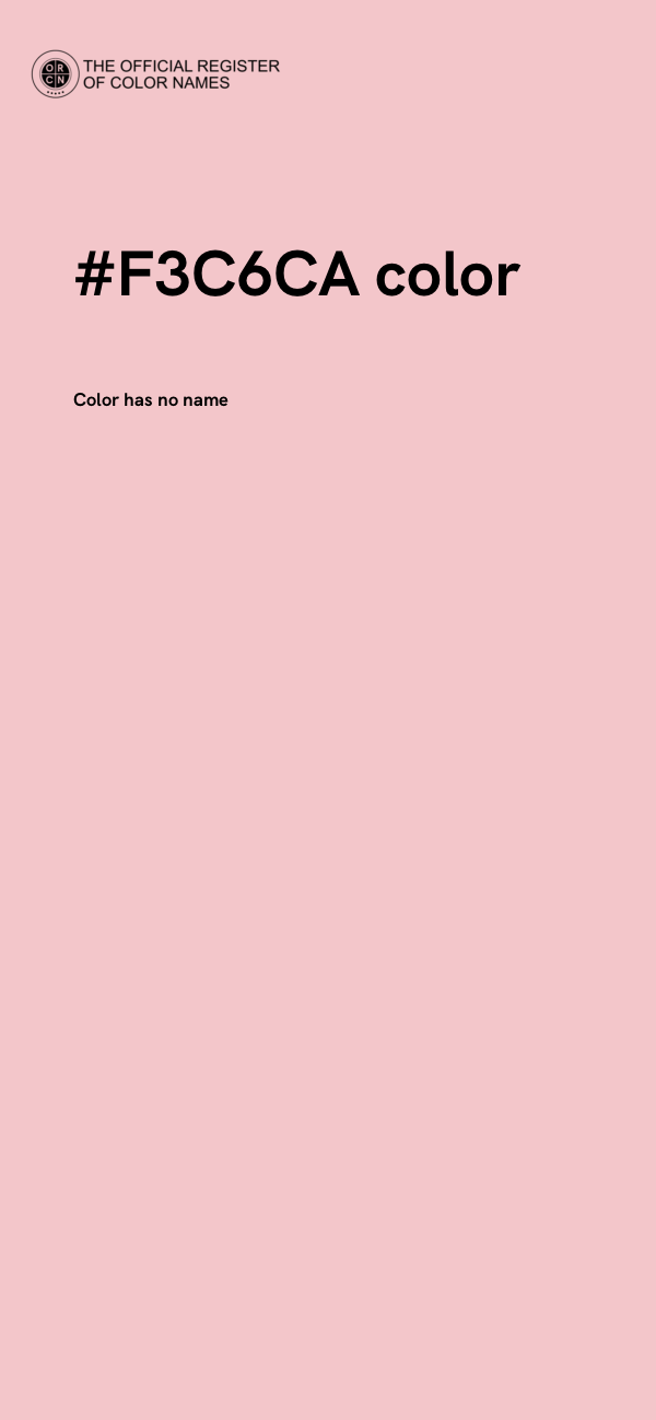 #F3C6CA color image