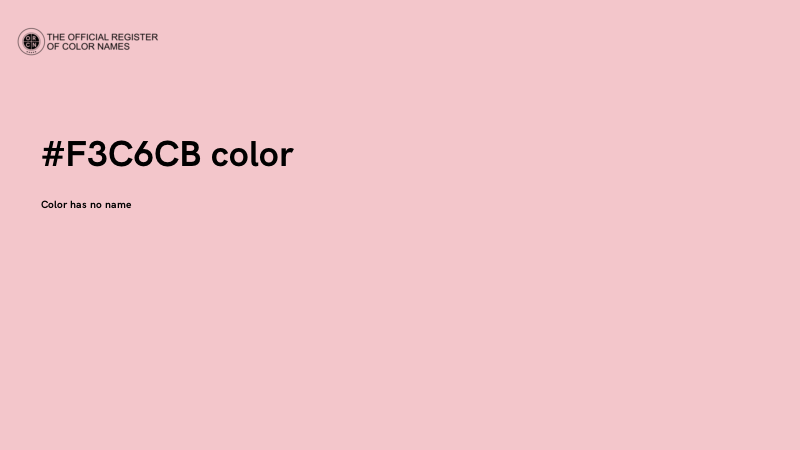 #F3C6CB color image