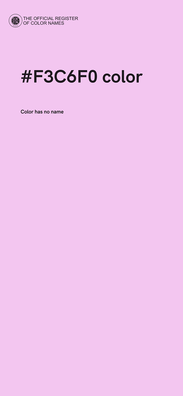 #F3C6F0 color image