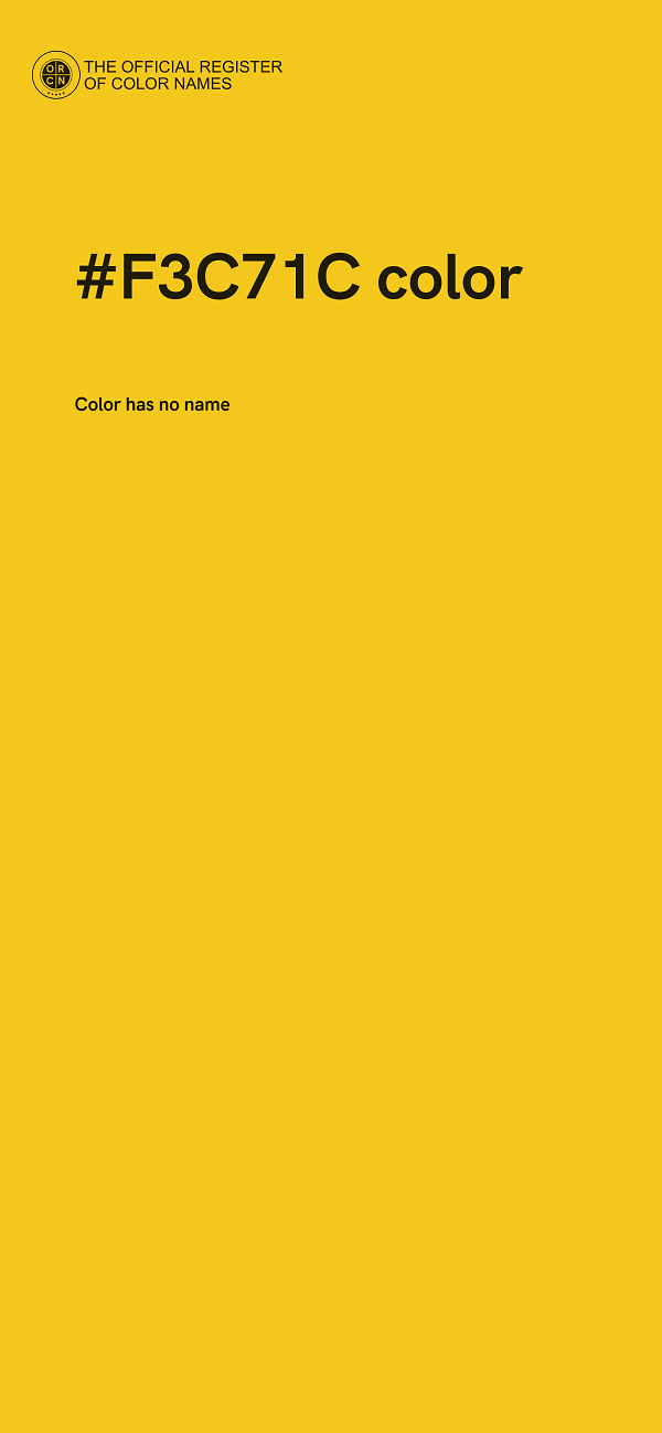#F3C71C color image