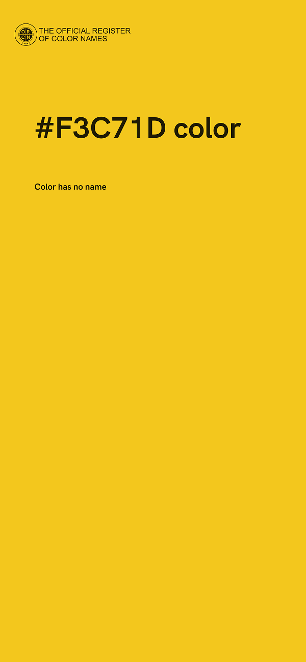 #F3C71D color image