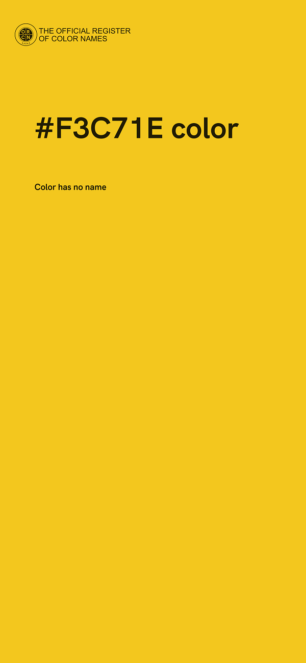 #F3C71E color image