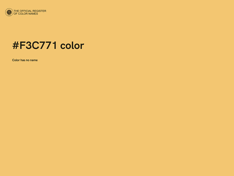 #F3C771 color image