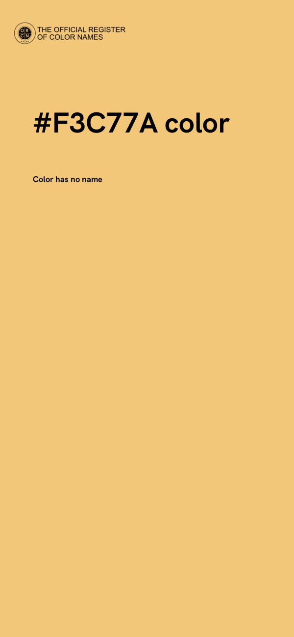 #F3C77A color image