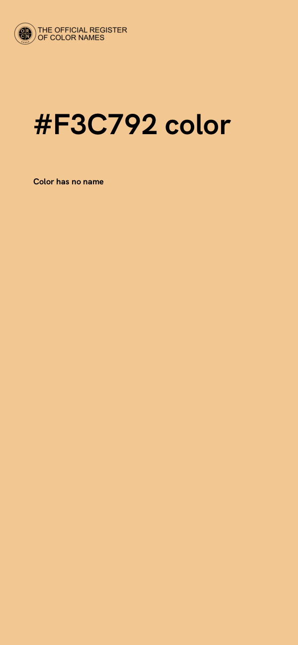 #F3C792 color image