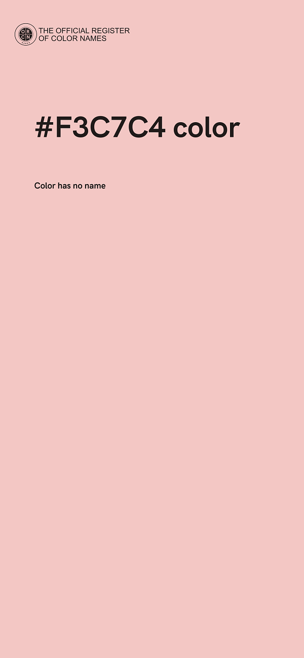 #F3C7C4 color image