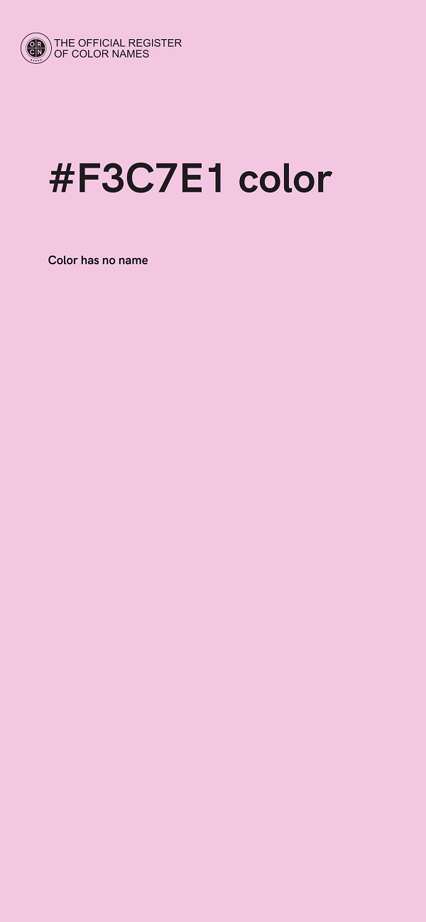 #F3C7E1 color image