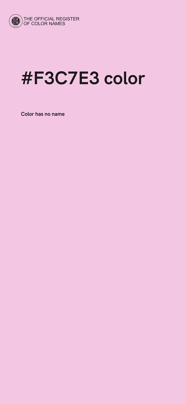 #F3C7E3 color image