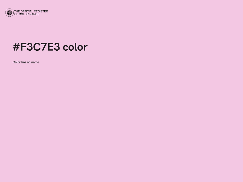 #F3C7E3 color image