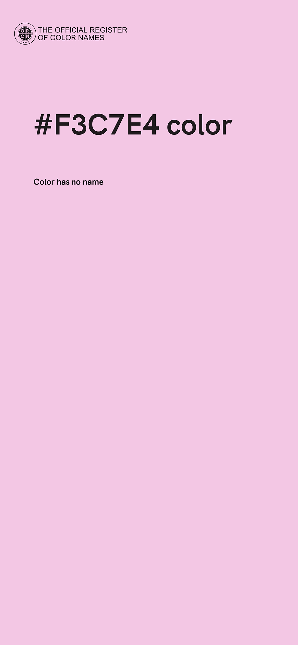 #F3C7E4 color image