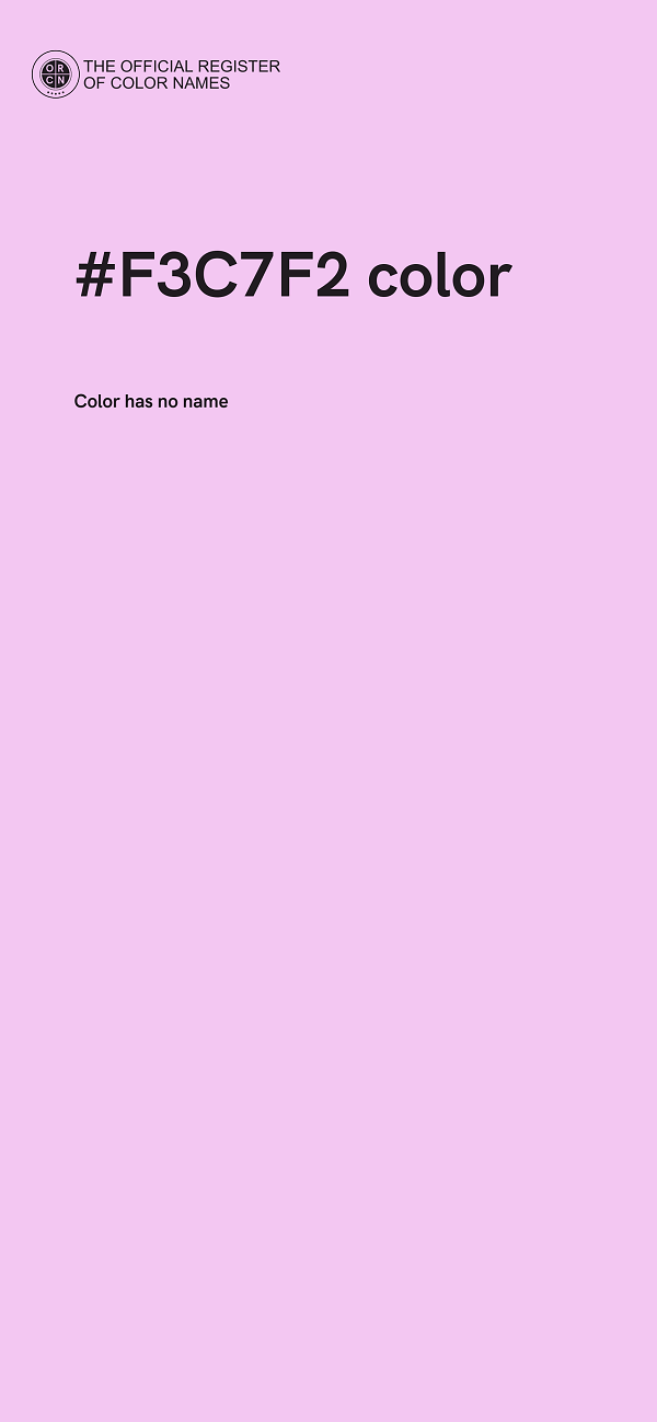 #F3C7F2 color image