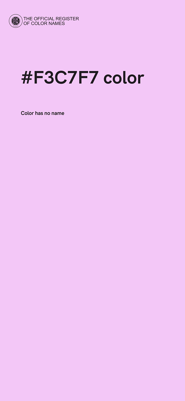 #F3C7F7 color image