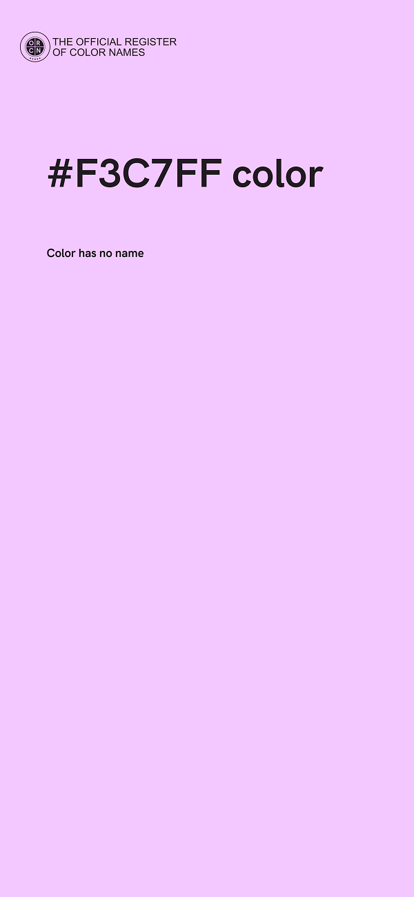 #F3C7FF color image