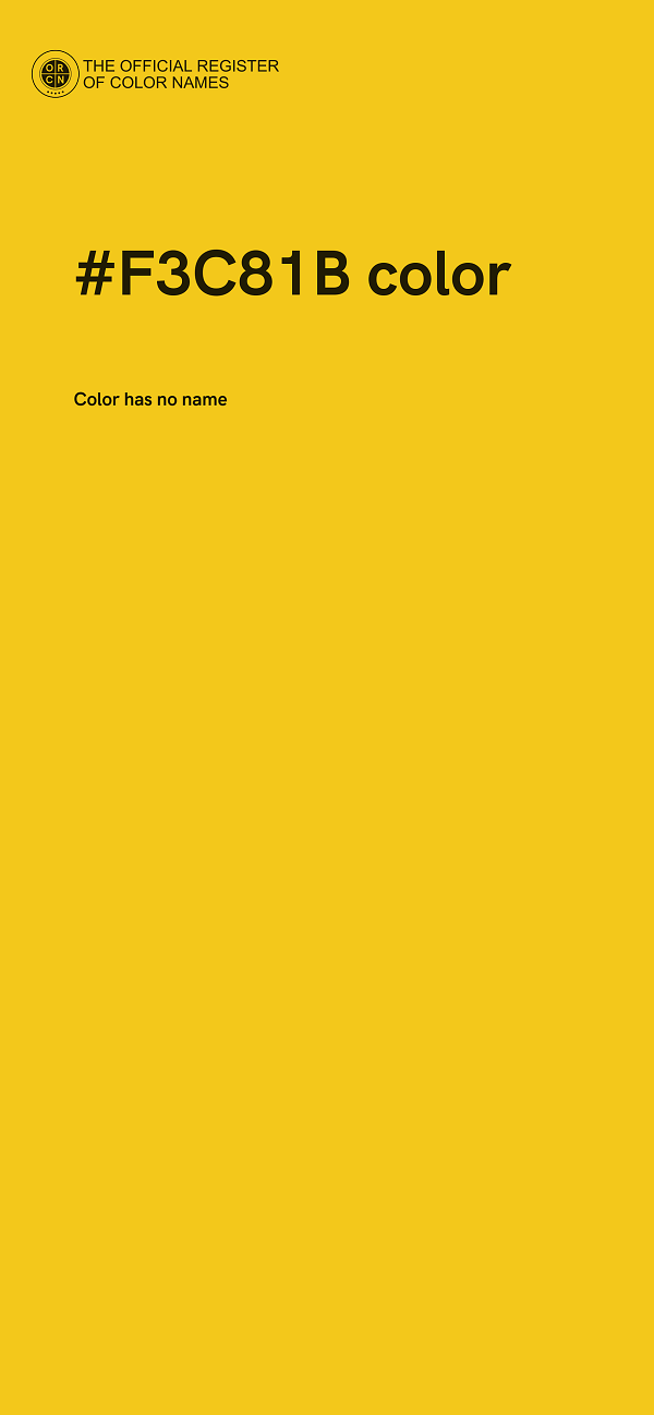 #F3C81B color image