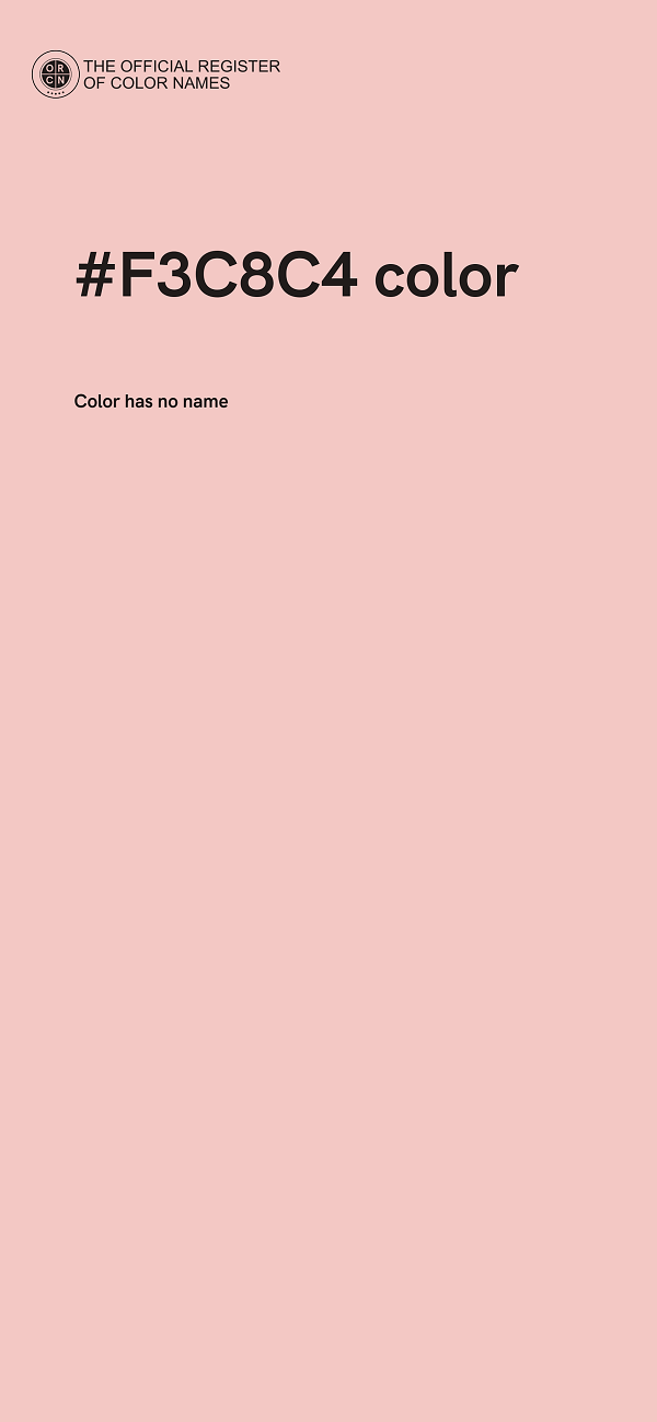 #F3C8C4 color image