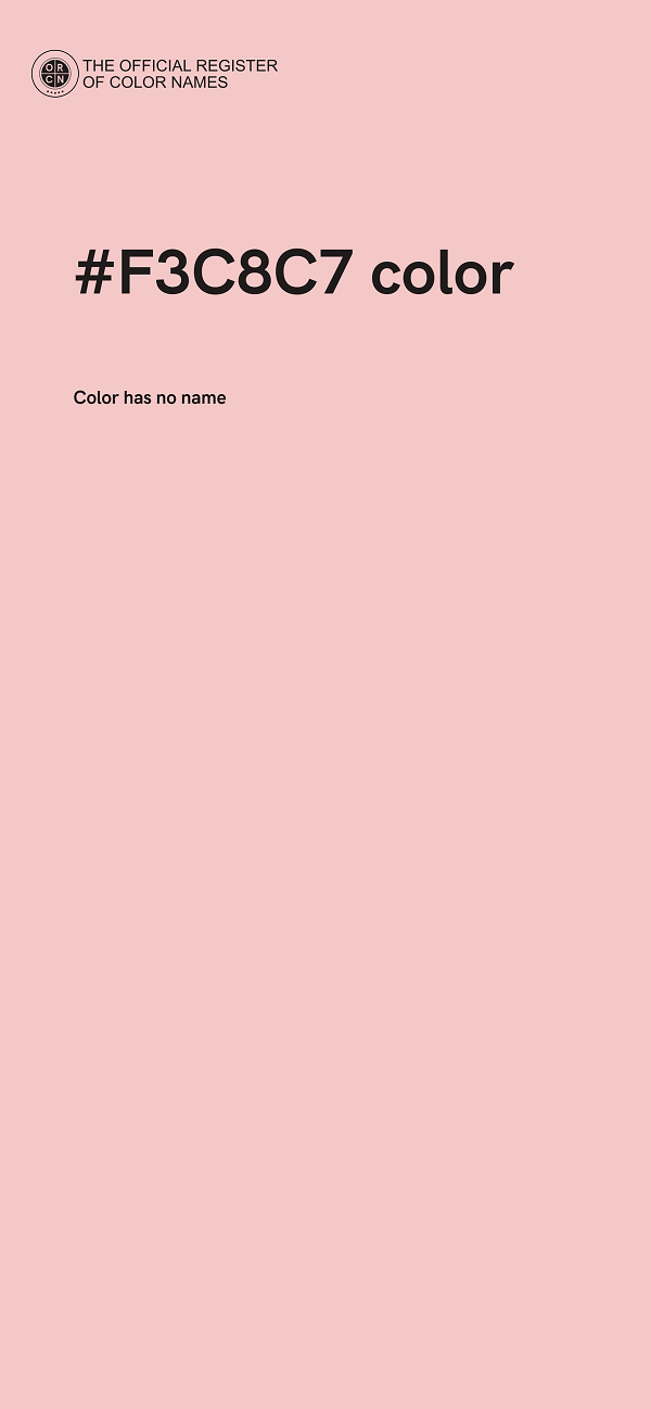 #F3C8C7 color image