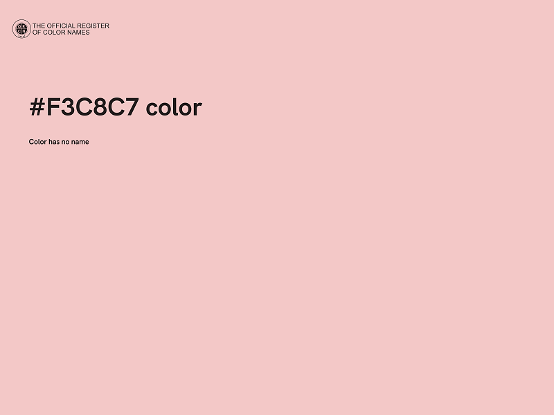 #F3C8C7 color image
