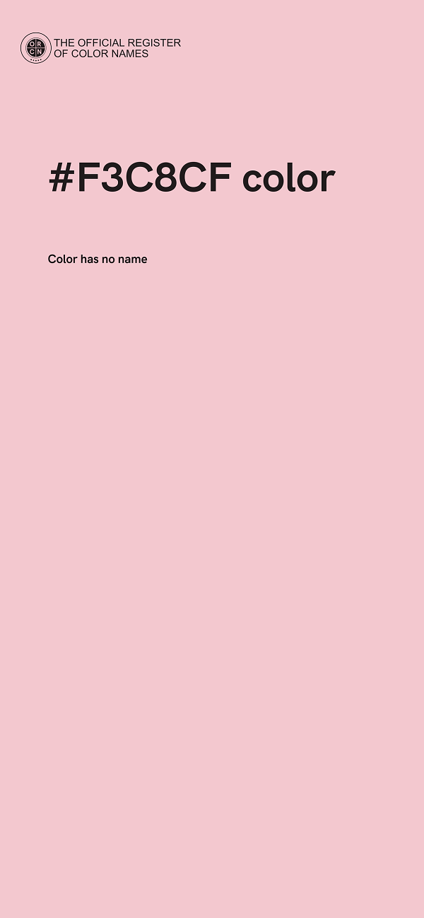 #F3C8CF color image