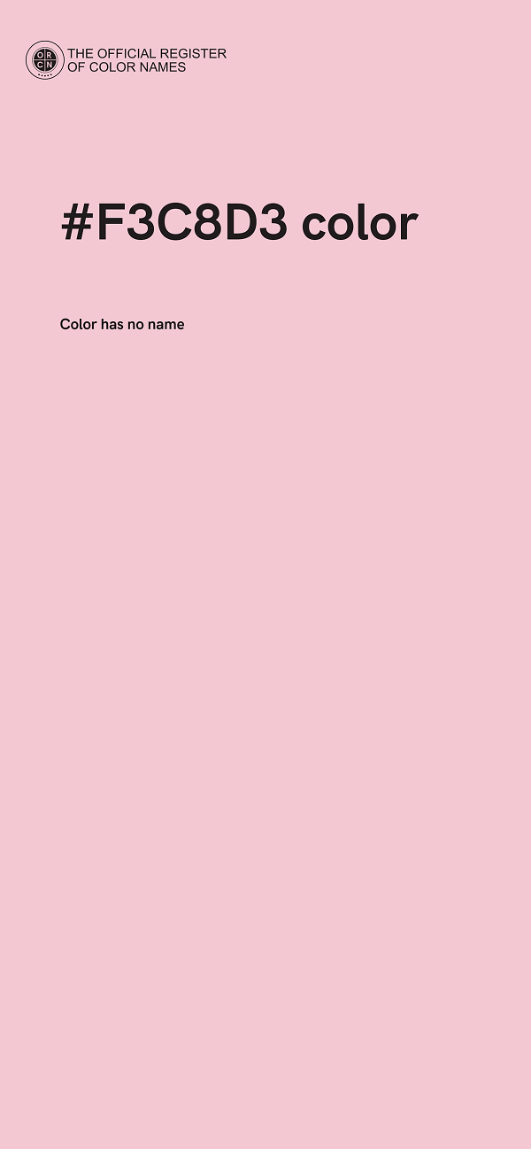 #F3C8D3 color image