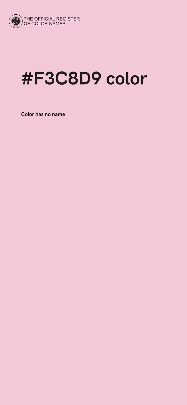 #F3C8D9 color image