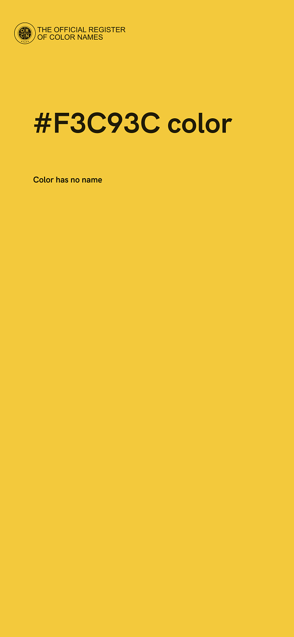 #F3C93C color image