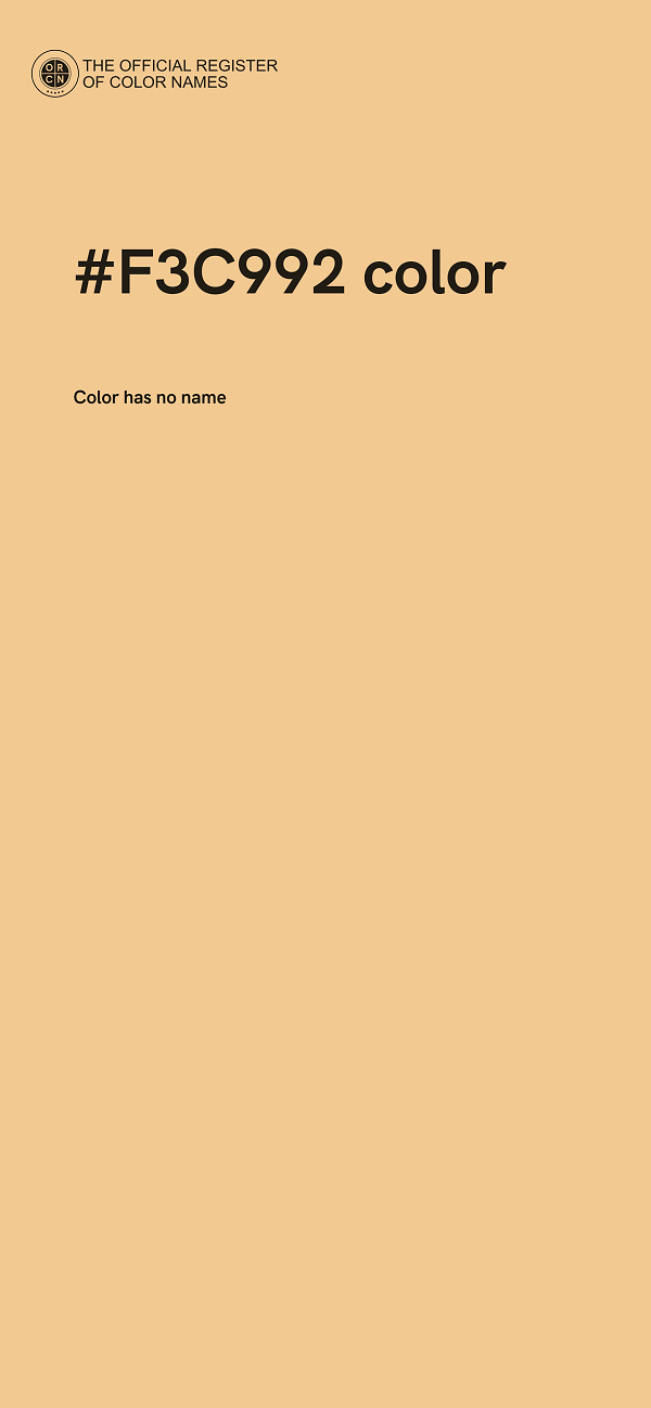 #F3C992 color image