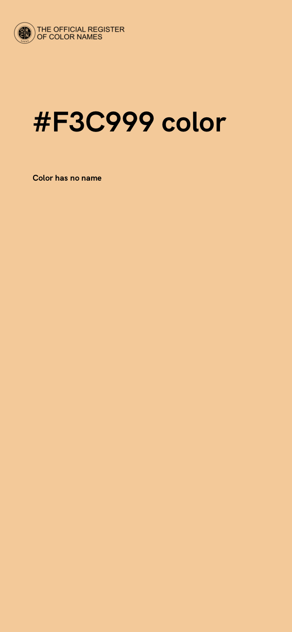 #F3C999 color image