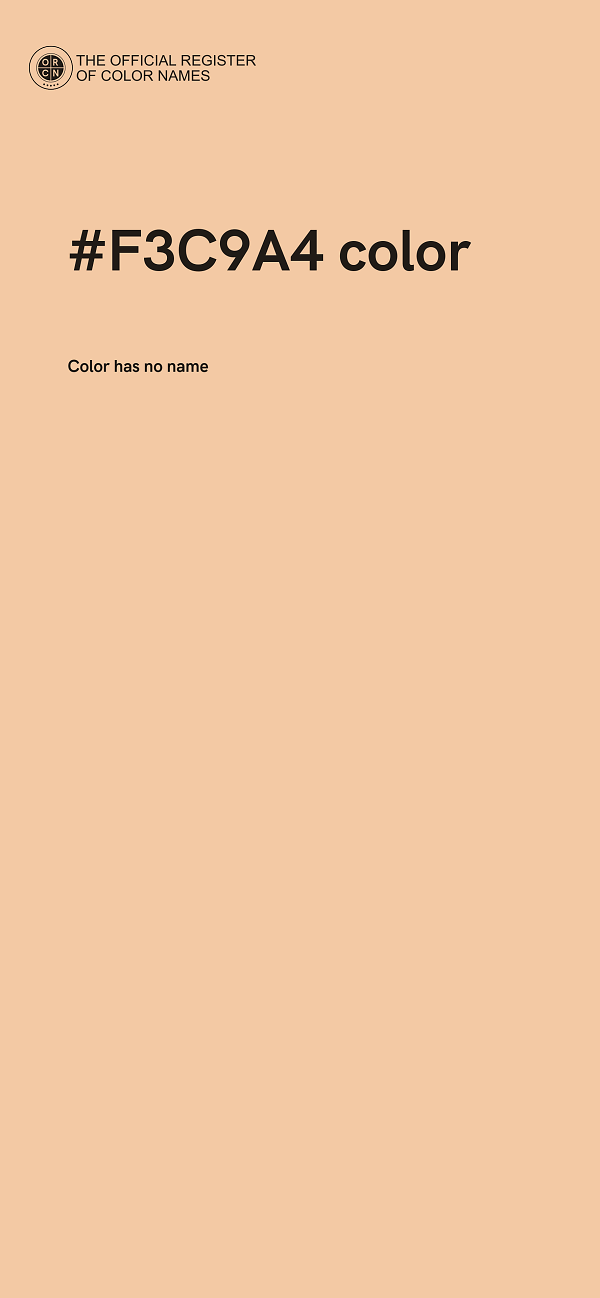 #F3C9A4 color image