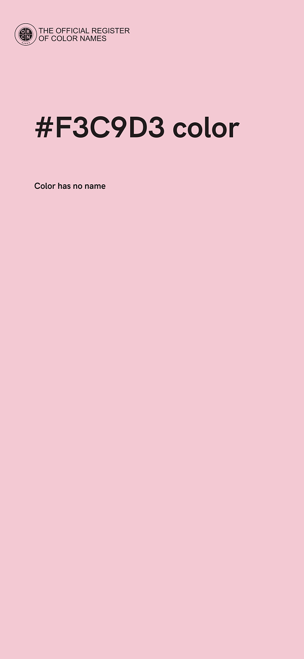 #F3C9D3 color image
