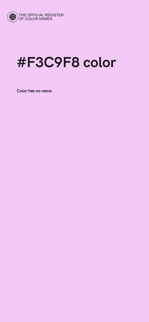 #F3C9F8 color image