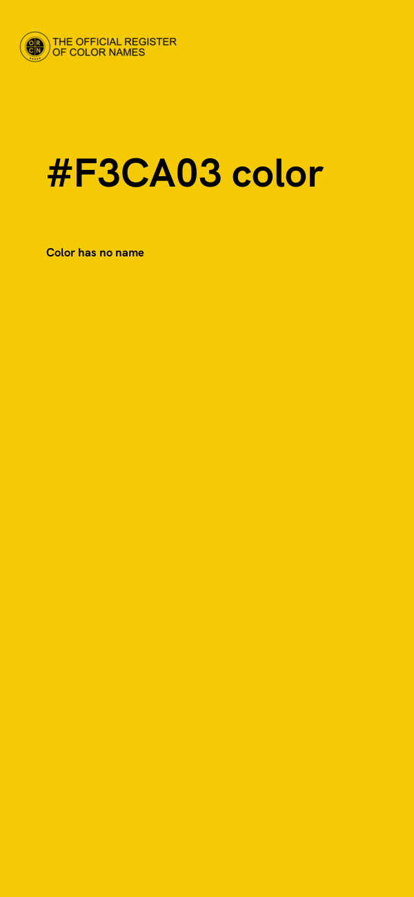 #F3CA03 color image