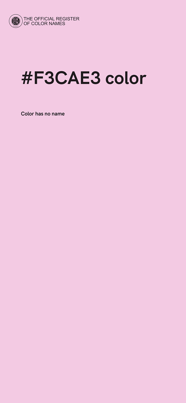 #F3CAE3 color image