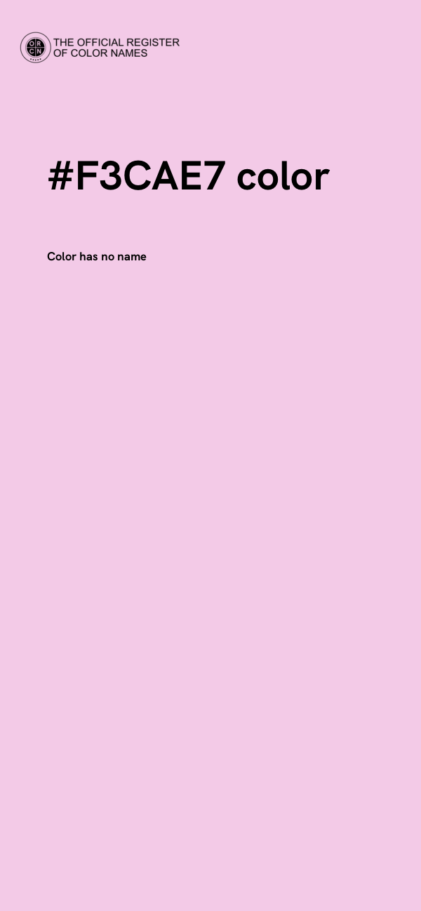#F3CAE7 color image