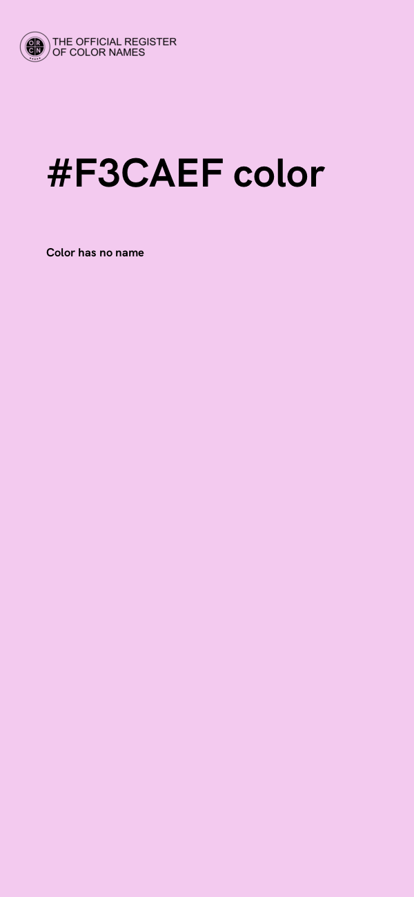 #F3CAEF color image