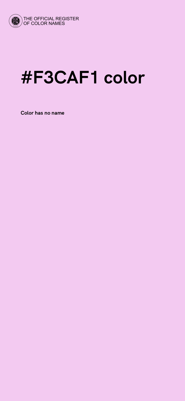 #F3CAF1 color image