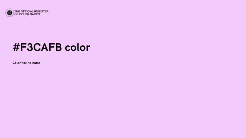 #F3CAFB color image