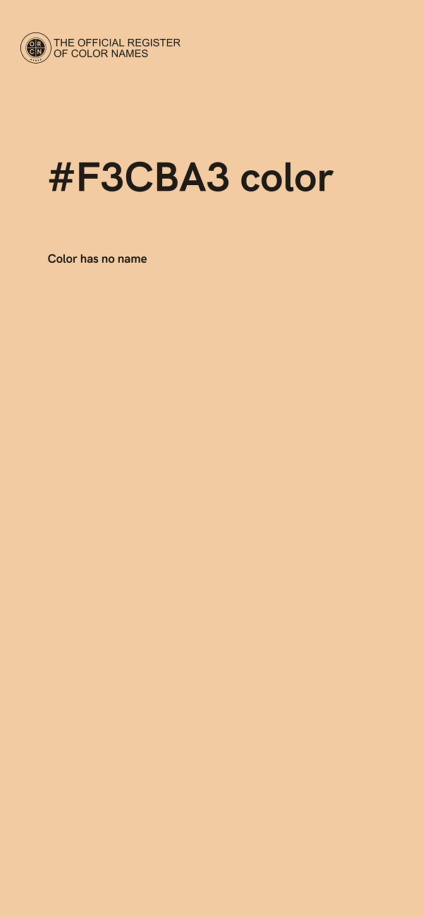 #F3CBA3 color image