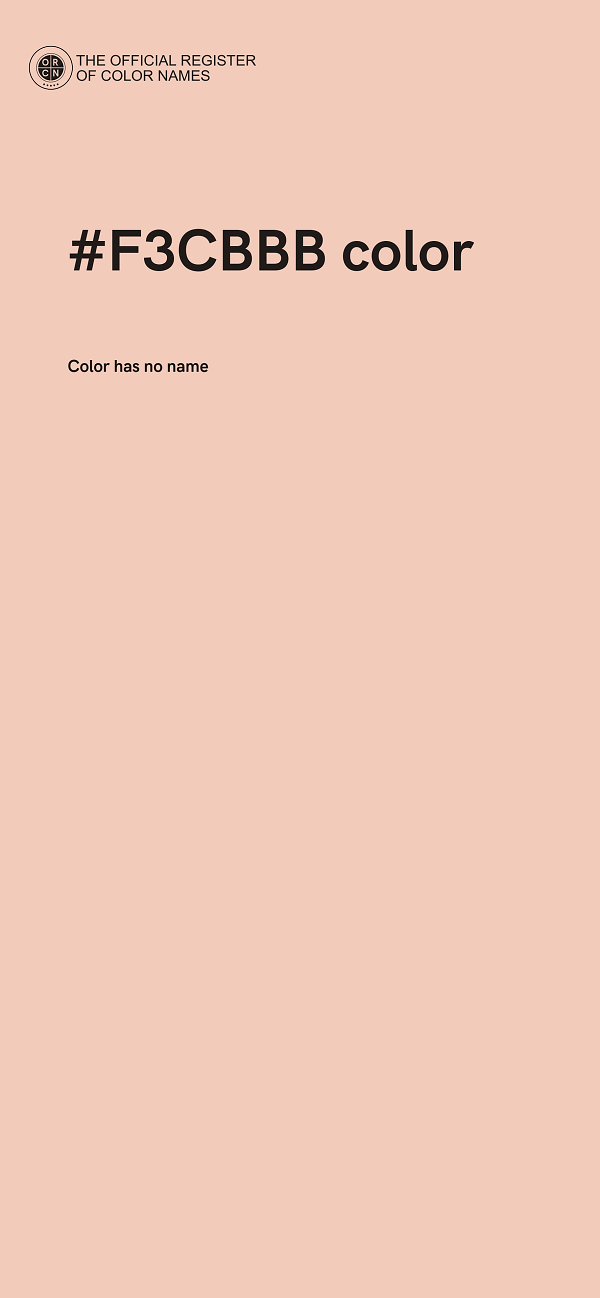 #F3CBBB color image