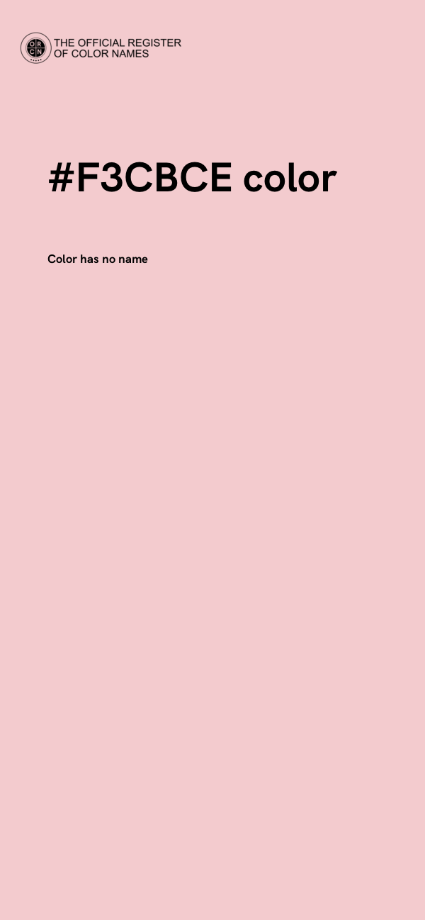 #F3CBCE color image